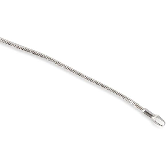 Saint Michael Pray for Us Round Charm Snake Chain Necklace - Picture 5 of 6